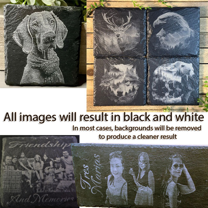 Leisteen onderzetter