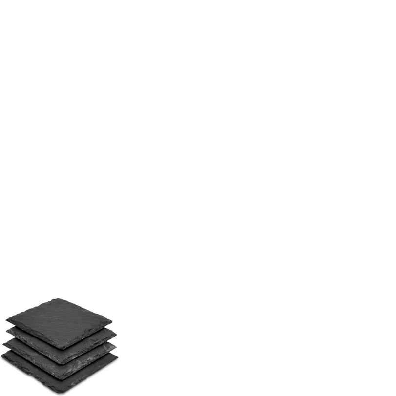 Leisteen onderzetter